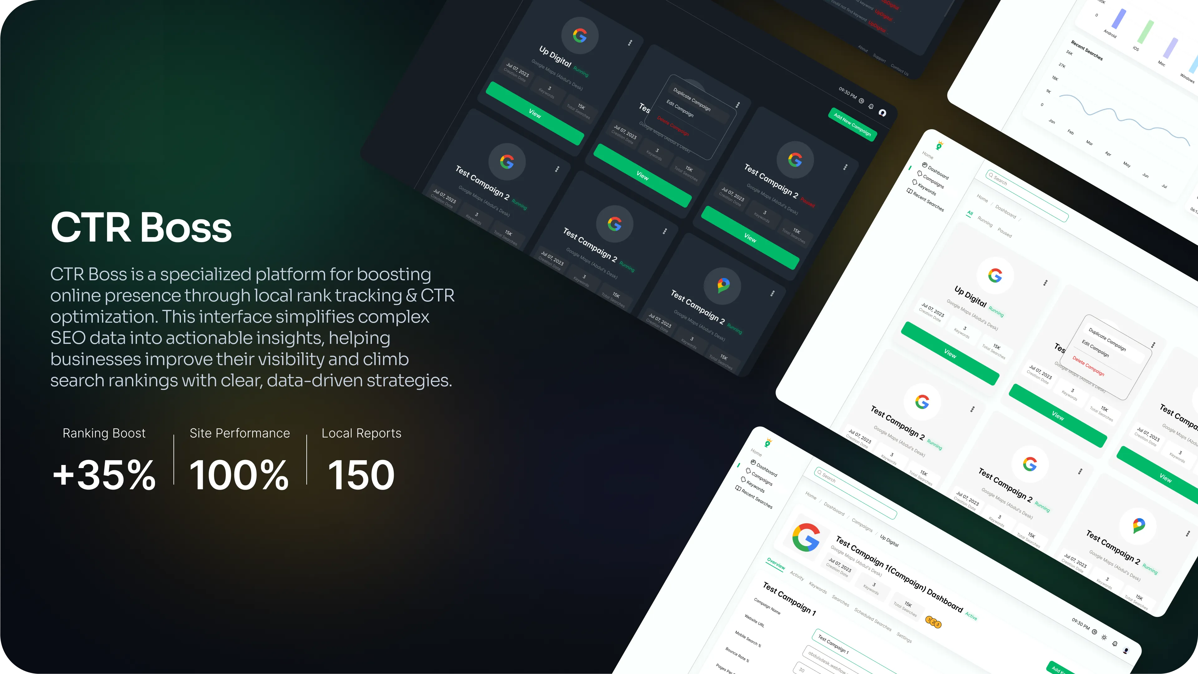 CTR Boss — Premium Local SEO Intelligence Platform showcase